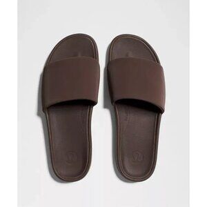Lululemon Mens Restfeel Slides Espresso Size 11 Comfortable Plush Fit Durable